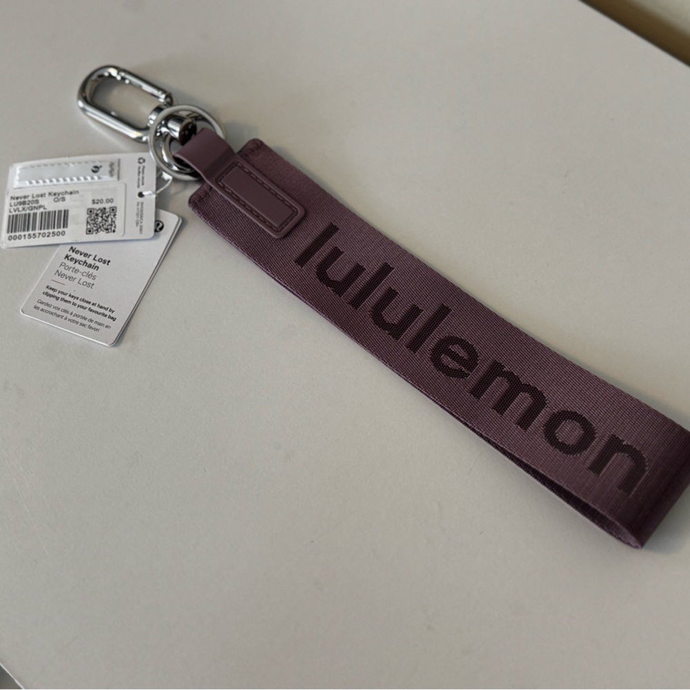 Lululemon Never lost keychain